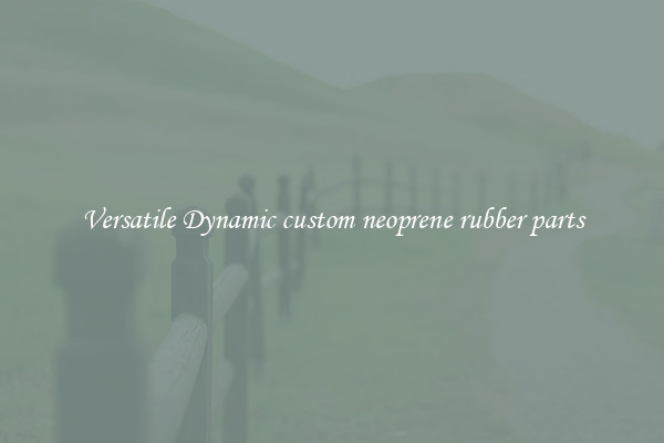 Versatile Dynamic custom neoprene rubber parts