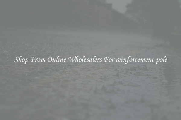 Shop From Online Wholesalers For reinforcement pole