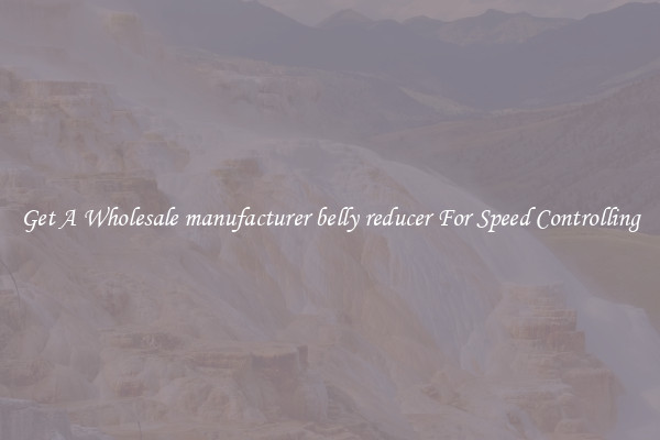 Get A Wholesale manufacturer belly reducer For Speed Controlling