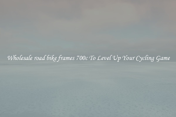 Wholesale road bike frames 700c To Level Up Your Cycling Game