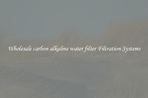 Wholesale carbon alkaline water filter Filtration Systems