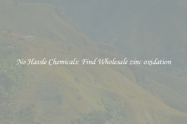 No Hassle Chemicals: Find Wholesale zinc oxidation
