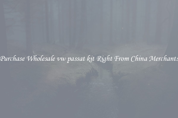 Purchase Wholesale vw passat kit Right From China Merchants