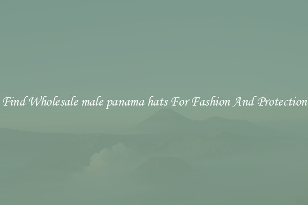 Find Wholesale male panama hats For Fashion And Protection