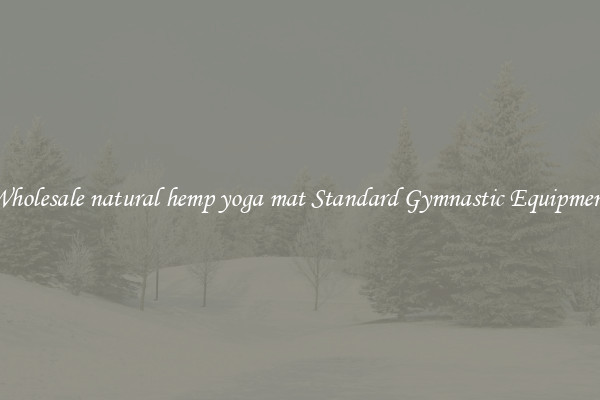 Wholesale natural hemp yoga mat Standard Gymnastic Equipment
