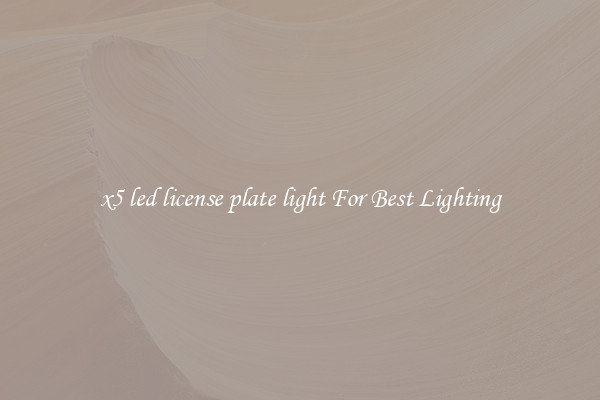 x5 led license plate light For Best Lighting