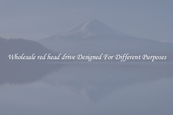 Wholesale red head drive Designed For Different Purposes