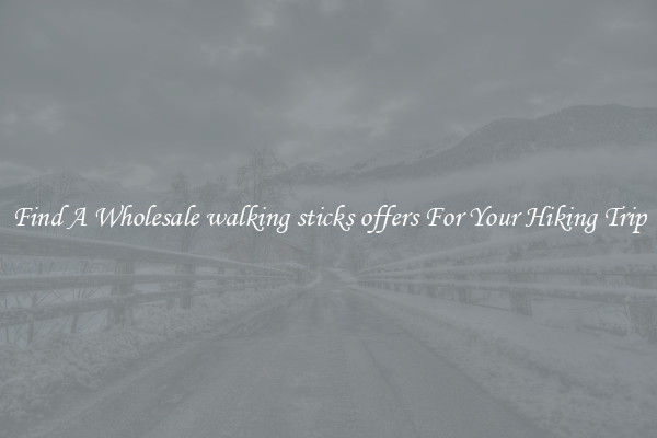 Find A Wholesale walking sticks offers For Your Hiking Trip
