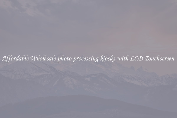 Affordable Wholesale photo processing kiosks with LCD Touchscreen 