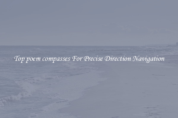 Top poem compasses For Precise Direction Navigation